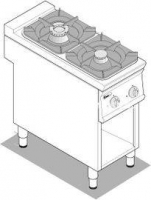 Плита газовая 2-х конф. Tecnoinox PCG4FG9 111146 313014