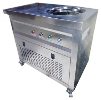 Фризер для жареного мороженого Foodatlas KCB-1Y (контейнеры, стол для топпингов, система контроля температуры) 